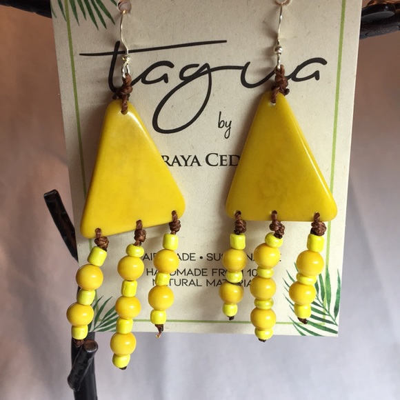 Tagua Jewelry - Tagua Fairtrade handmade earrings.